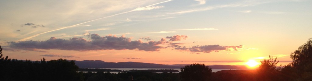 lake champlain sunset